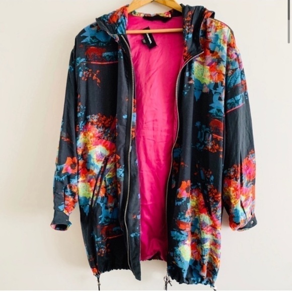 Diesel Oversized Slouchy G Matis Drawstring Pop Art Jacket Coat - Picture 3 of 16